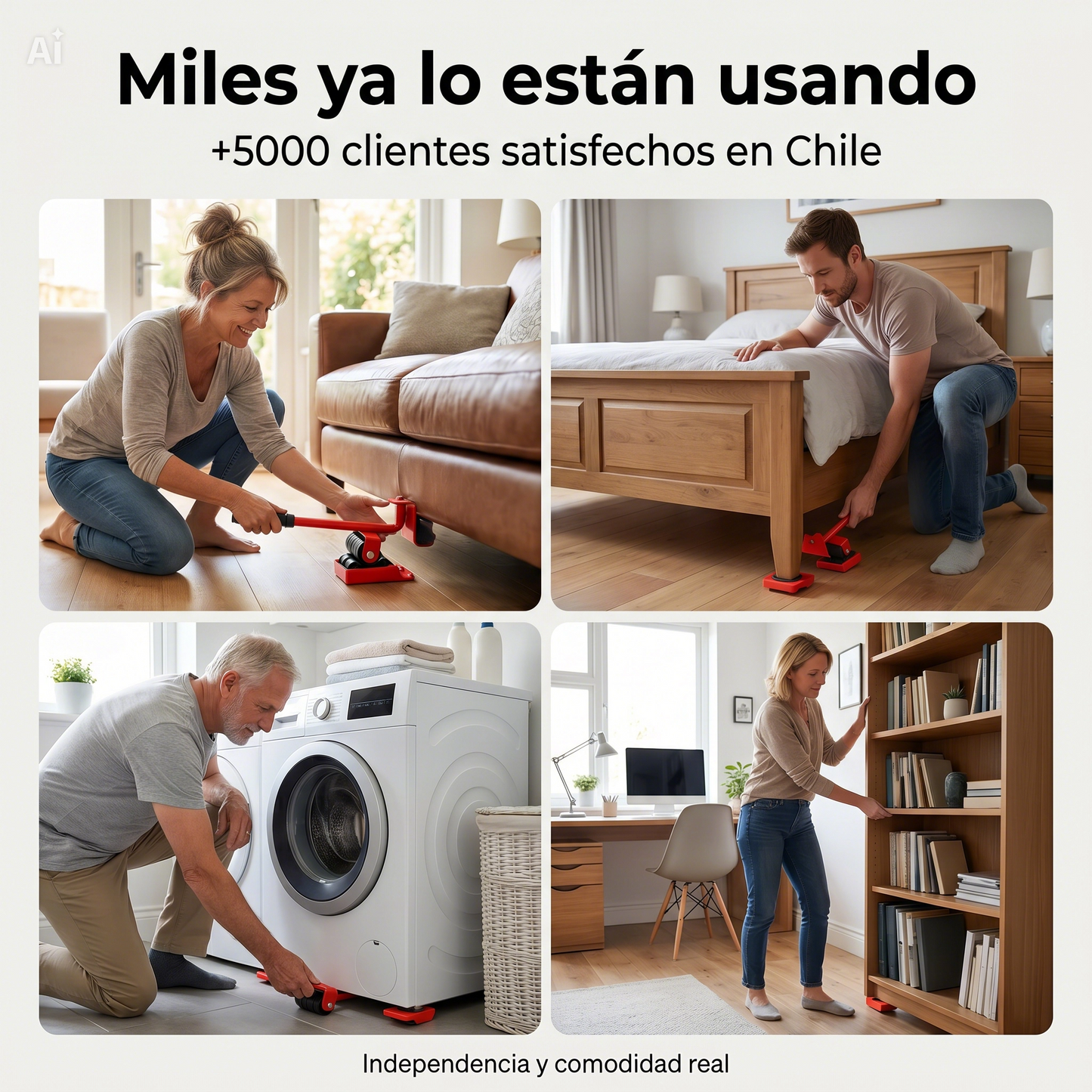 Kit levanta mueble (juego de 5 piezas) DESLIZAPRO™