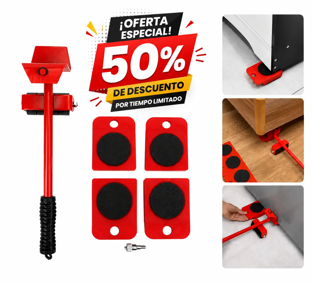 Kit levanta mueble (juego de 5 piezas)   DESLIZAPRO™