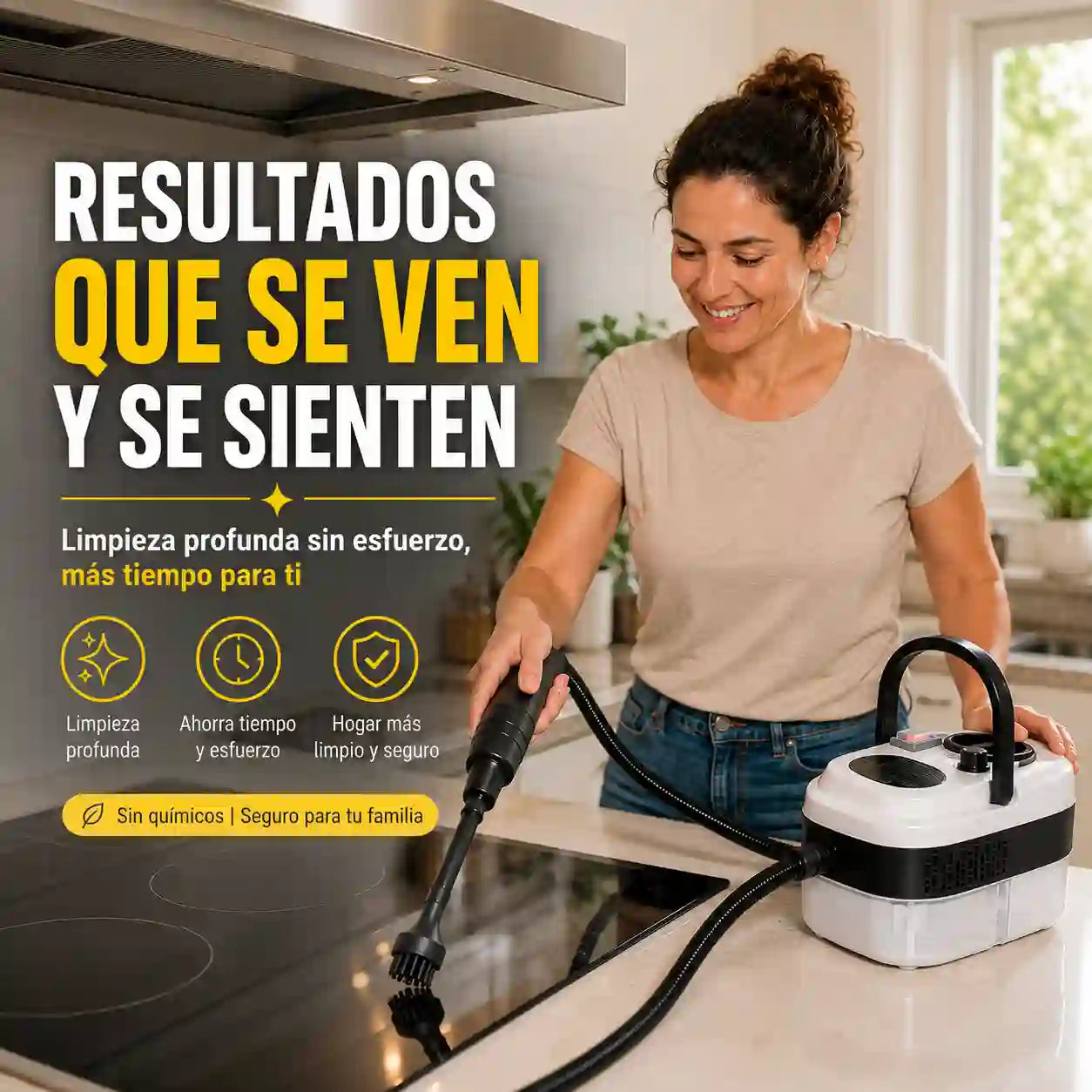 Limpiador A Vapor de Alta Presión 2500w VaporaX™