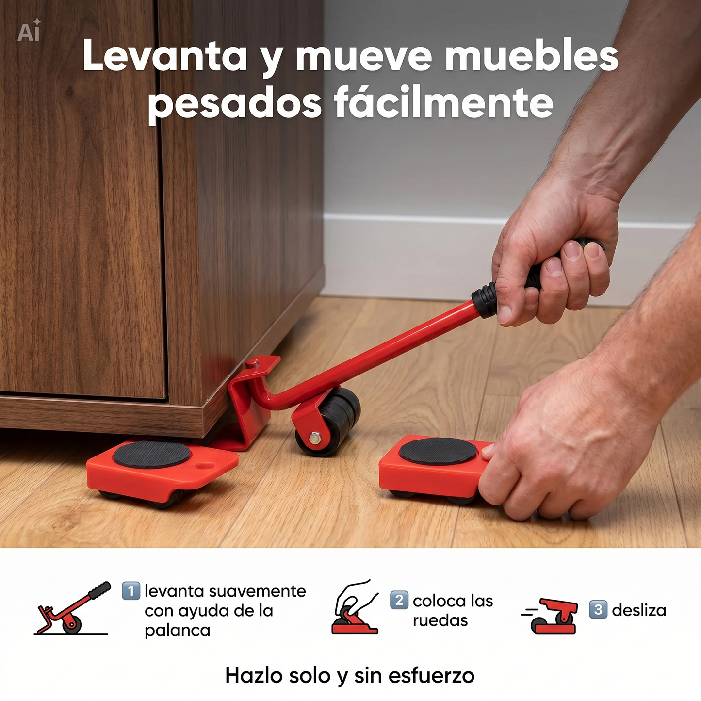 Kit levanta mueble (juego de 5 piezas)   DESLIZAPRO™