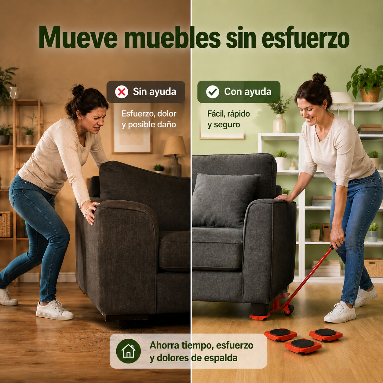 Kit levanta mueble (juego de 5 piezas)   DESLIZAPRO™