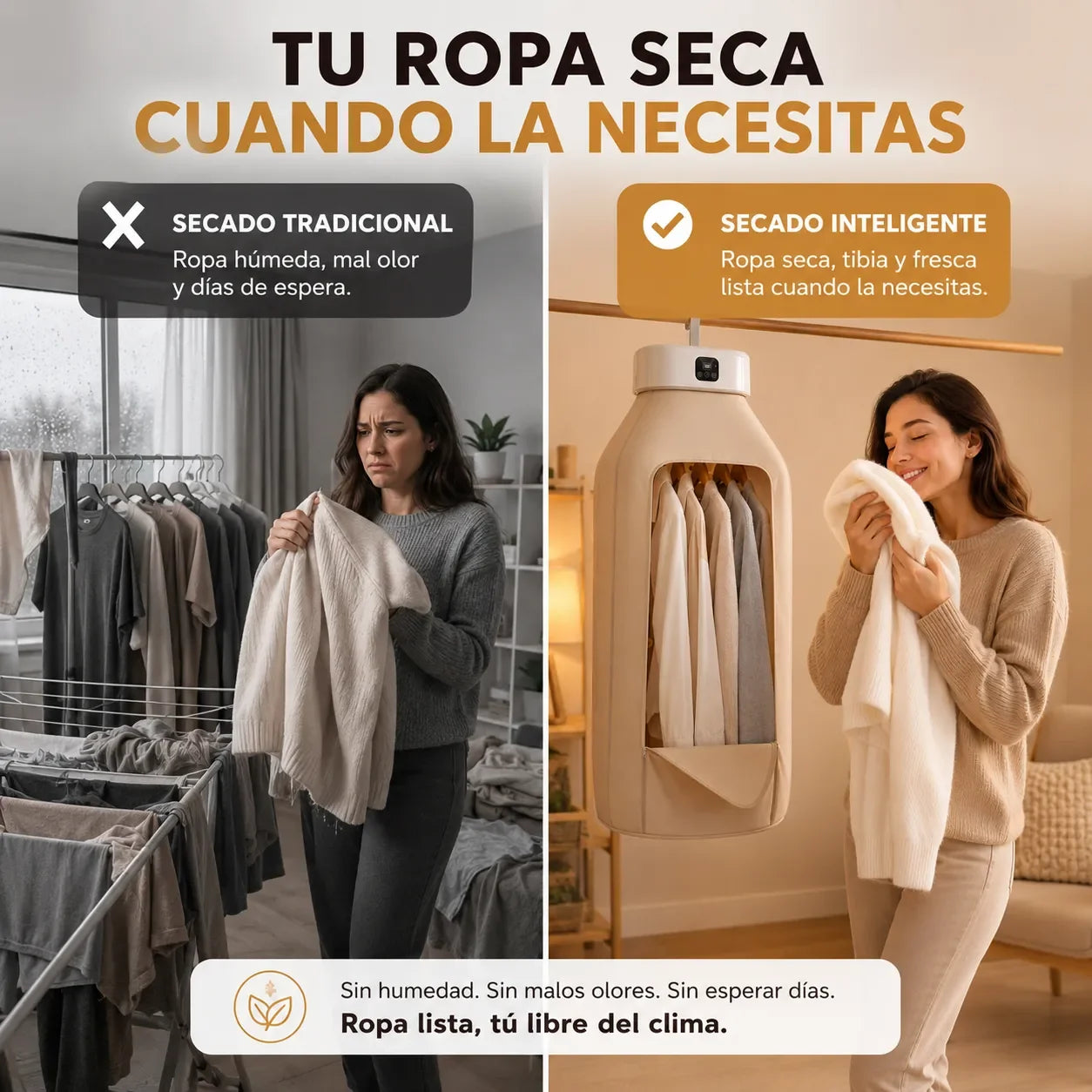 Secadora de Ropa Portátil      WarmDry Pro™