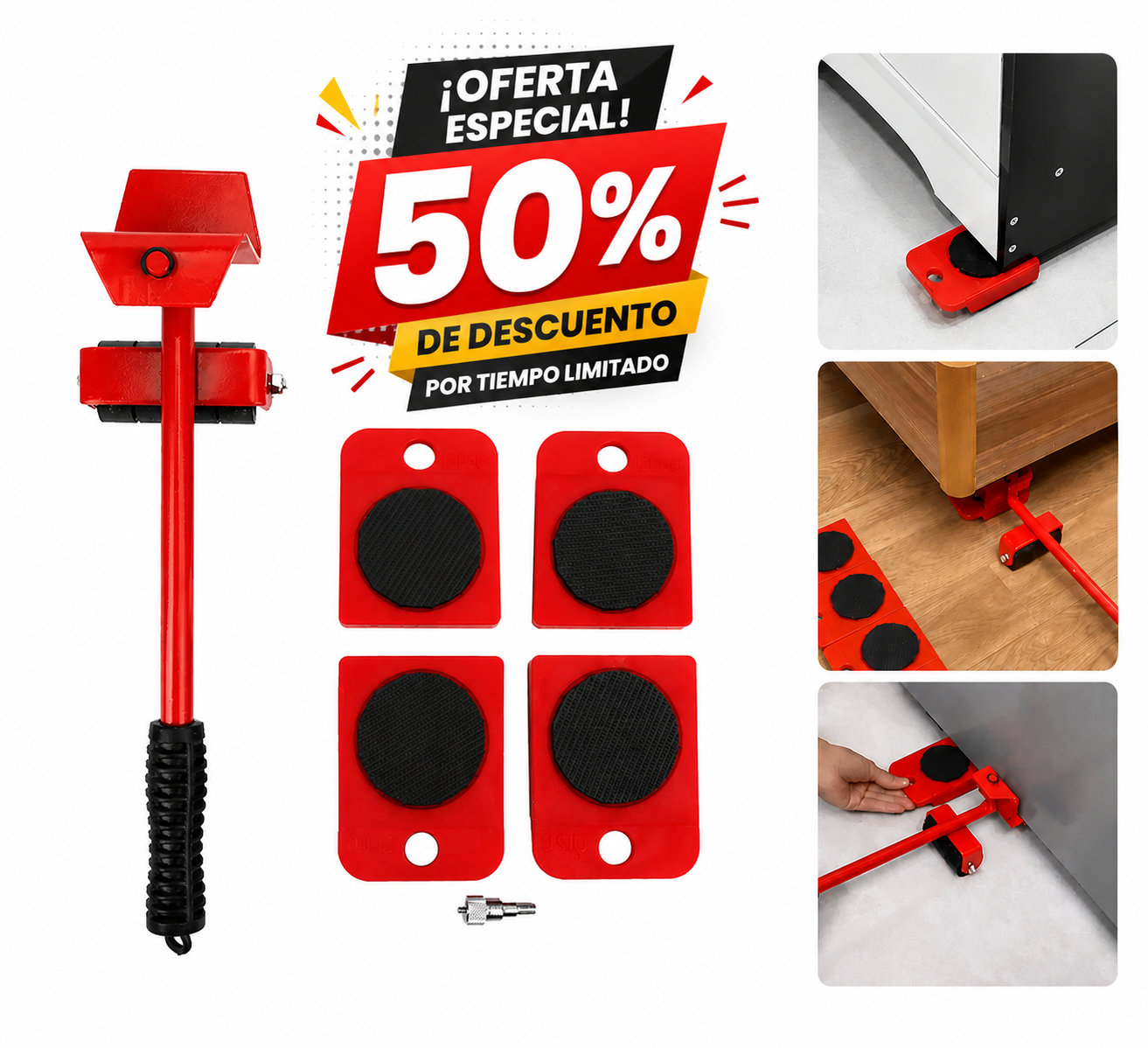 Kit levanta mueble (juego de 5 piezas)   DESLIZAPRO™